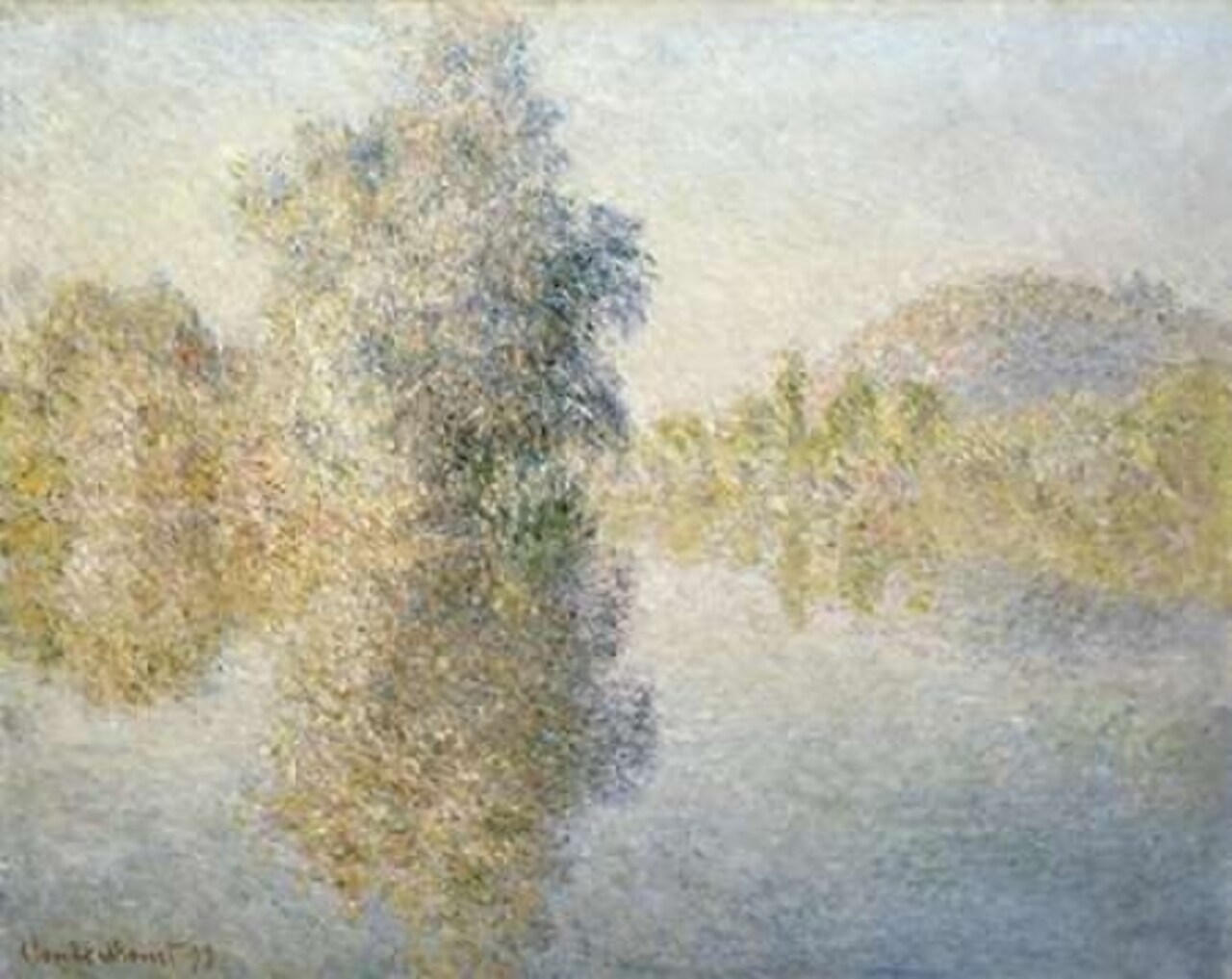 Early Morning on the Seine at Giverny Poster Print by Claude Monet - Item # VARPDX265218